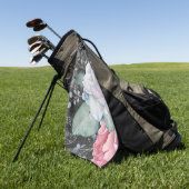 Waterverf Krijtbord Rozen Golfhanddoek (Groen)