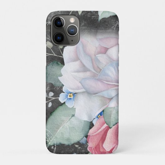 Waterverf Krijtbordrozen Case-Mate iPhone Case (Achterkant)