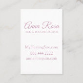 *~* Waterverf Kristal Healing Arts Sacred Visitekaartje (Achterkant)