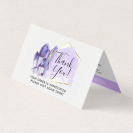 Waterverf kristallen & Gold Boho - Hartelijk dank Kaart