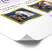 Waterverf Kristallen & Gouden Geometrisch Logo Pro Poster (Hoek)