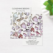 Waterverf kristallen met juwelen-kaart visitekaartje (Bureau)