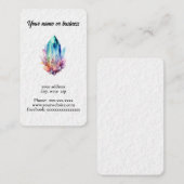 Waterverf kristallen visitekaartje (Voorkant / Achterkant)