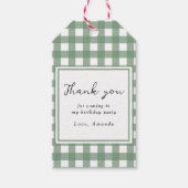 Waterverf krokodil 1e verjaardag cadeaulabel (Voorkant)