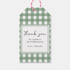 Waterverf krokodil 1e verjaardag cadeaulabel