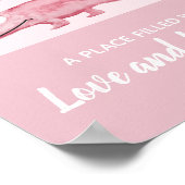 Waterverf krokodil jungle babyspeelkamer kunst voo poster (Hoek)