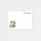 Waterverf Krokodil Minimalistische Gepersonaliseer Post-it® Notes (Voorkant)