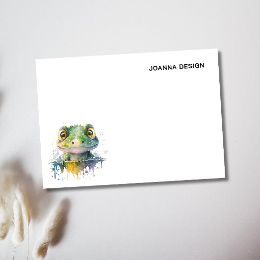 Waterverf Krokodil Minimalistische Gepersonaliseer Post-it® Notes