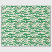 Waterverf Krokodilalligator RegenboogKinderen Cadeaupapier (Vlak)