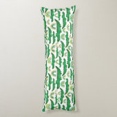 Waterverf Krokodile Alligator Rainbow Personaliser Lichaamskussen (Achterkant (Verticaal))