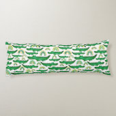 Waterverf Krokodile Alligator Rainbow Personaliser Lichaamskussen (Achterkant)