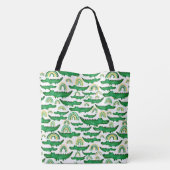 Waterverf Krokodile Alligator Rainbow Personaliser Tote Bag (Achterkant)