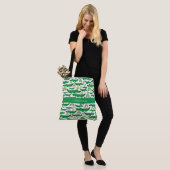 Waterverf Krokodile Alligator Rainbow Personaliser Tote Bag (Op model)