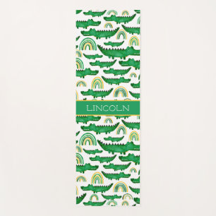 Waterverf Krokodile Alligator Rainbow Personaliser Yogamat