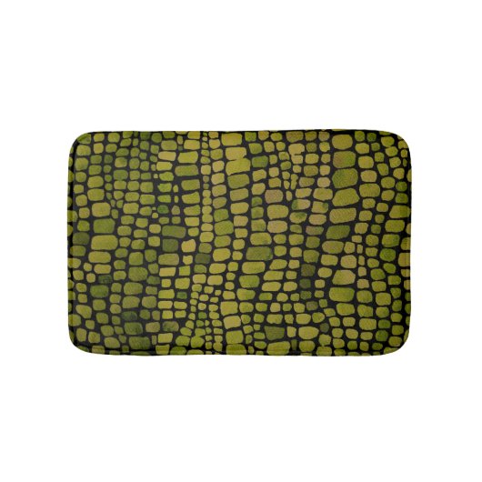 Waterverf krokodillenprint badmat (Voorkant)