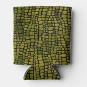 Waterverf krokodillenprint blikjeskoeler (Voorkant)