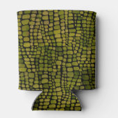 Waterverf krokodillenprint blikjeskoeler (Achterkant)