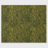 Waterverf krokodillenprint cadeaupapier (Vlak)