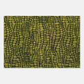 Waterverf krokodillenprint inpakpapier vel (Voorkant 3)