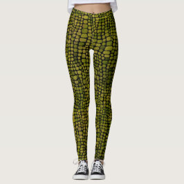 Waterverf krokodillenprint leggings