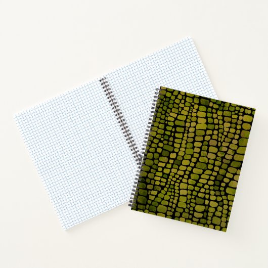 Waterverf krokodillenprint notitieboek (Binnen)