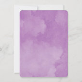 Waterverf Krokusbloemblad Moderne Kerstkaart Kaart (Achterkant)