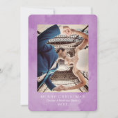 Waterverf Krokusbloemblad Moderne Kerstkaart Kaart (Voorkant)