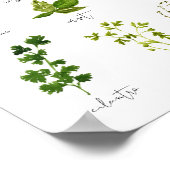 Waterverf Kruid Keuken Print Wall Art (Hoek)