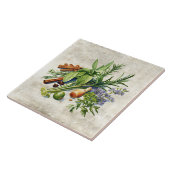 Waterverf Kruiden Faux Textuur Tegeltje (Zijkant)