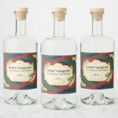 Waterverf kruiden gearomatiseerde azijn olie Home  Likeurfles Etiket (Flessen)