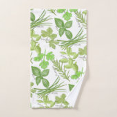 Waterverf kruiden handdoek (Handdoek)