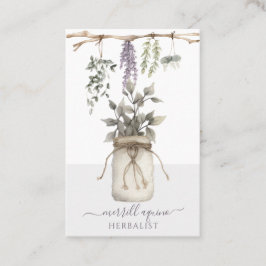 Waterverf Kruiden Kruidenier Planten Visitekaartje