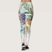 Waterverf kruiden spatten leggings (Achterkant)
