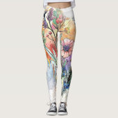 Waterverf kruiden spatten leggings (Voorkant)