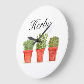 Waterverf kruiden Thyme Rosemary Oregano Planten P Grote Klok (Hoek)
