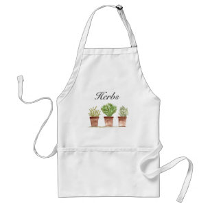 Waterverf kruiden Thyme Rosemary Parsley Planten P Standaard Schort