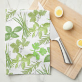 Waterverf kruidenprint theedoek (Quarter Fold)