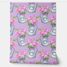 Waterverf kruiken van bloem