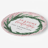 Waterverf kruiper + kerstvakantie papieren bordje (Gekanteld)