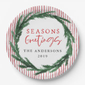 Waterverf kruiper + kerstvakantie papieren bordje (Voorkant)