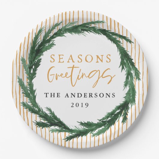 Waterverf kruiper + kerstvakantie papieren bordje (Voorkant)