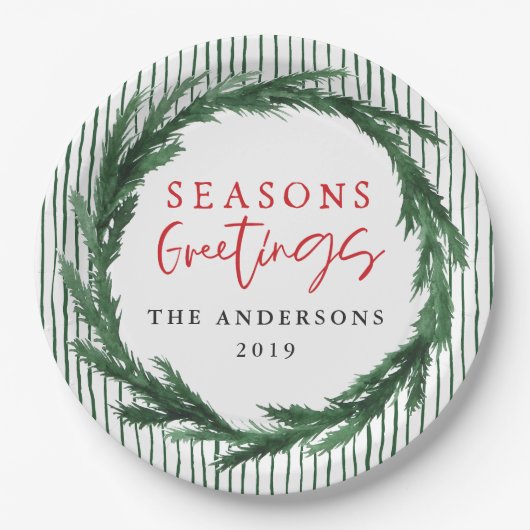 Waterverf kruiper + kerstvakantie papieren bordje (Voorkant)