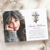 Waterverf kruisbloem sympathie foto dank u bedankkaart