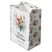  Waterverf Kruisbloemen Christelijk Pasen Medium Cadeauzakje (Voorkant Gekanteld)