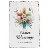  Waterverf Kruisbloemen Christelijk Pasen Medium Cadeauzakje (Voorkant)