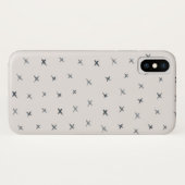 Waterverf kruist patroon Case-Mate iPhone case (Achterkant (horizontaal))