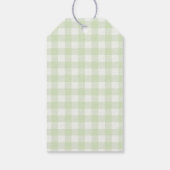 Waterverf Kuiken En Eieren Op Groen Gelukkig Pasen Cadeaulabel (Achterkant)