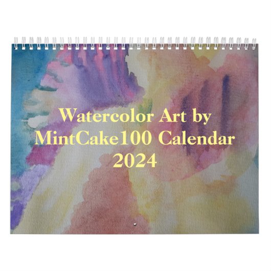 Waterverf Kunst door MintCake100 Kalender 2024 (Hoes)