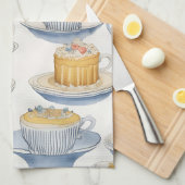 Waterverf kunst. Fancy desserts. Schattigee theeko Theedoek (Quarter Fold)