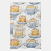 Waterverf kunst. Fancy desserts. Schattigee theeko Theedoek (Verticaal)